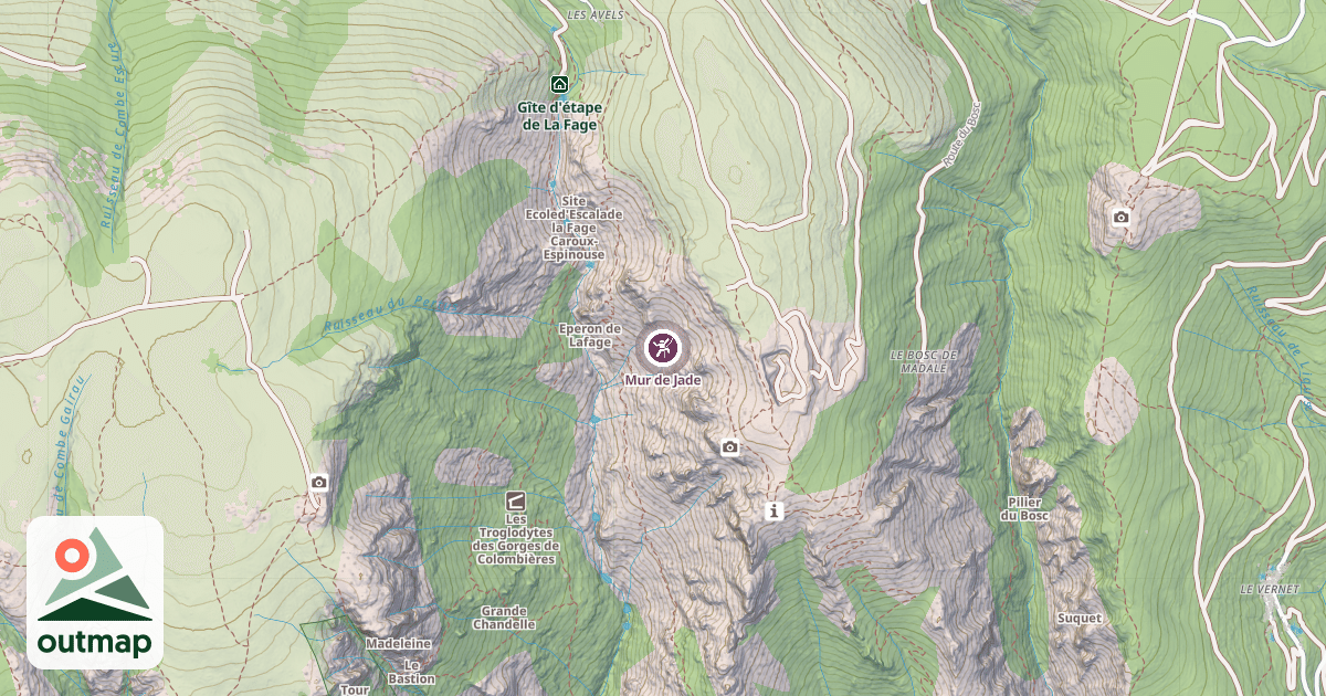 Map of Mur de Jade