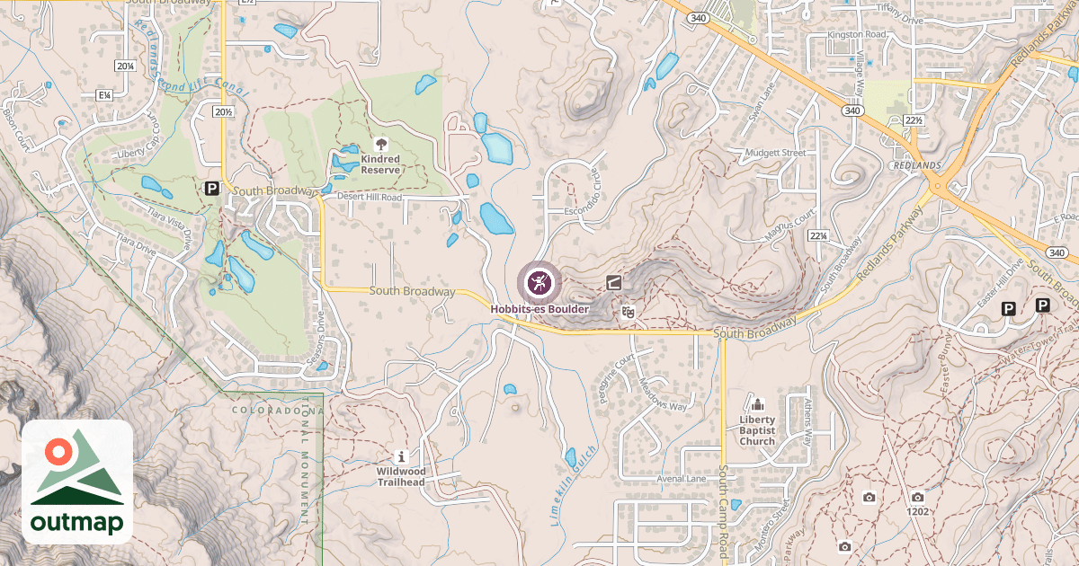 Map of Hobbits-es Boulder