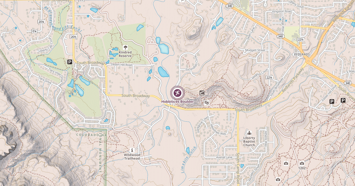 Map preview of Hobbits-es Boulder