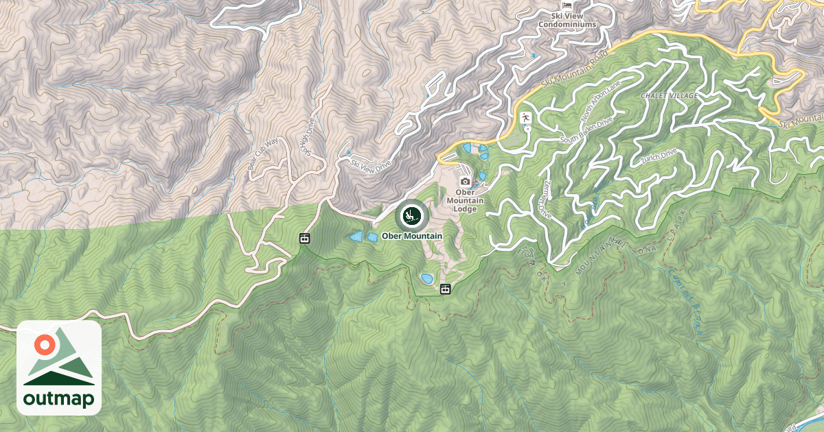 Map of Ober Mountain