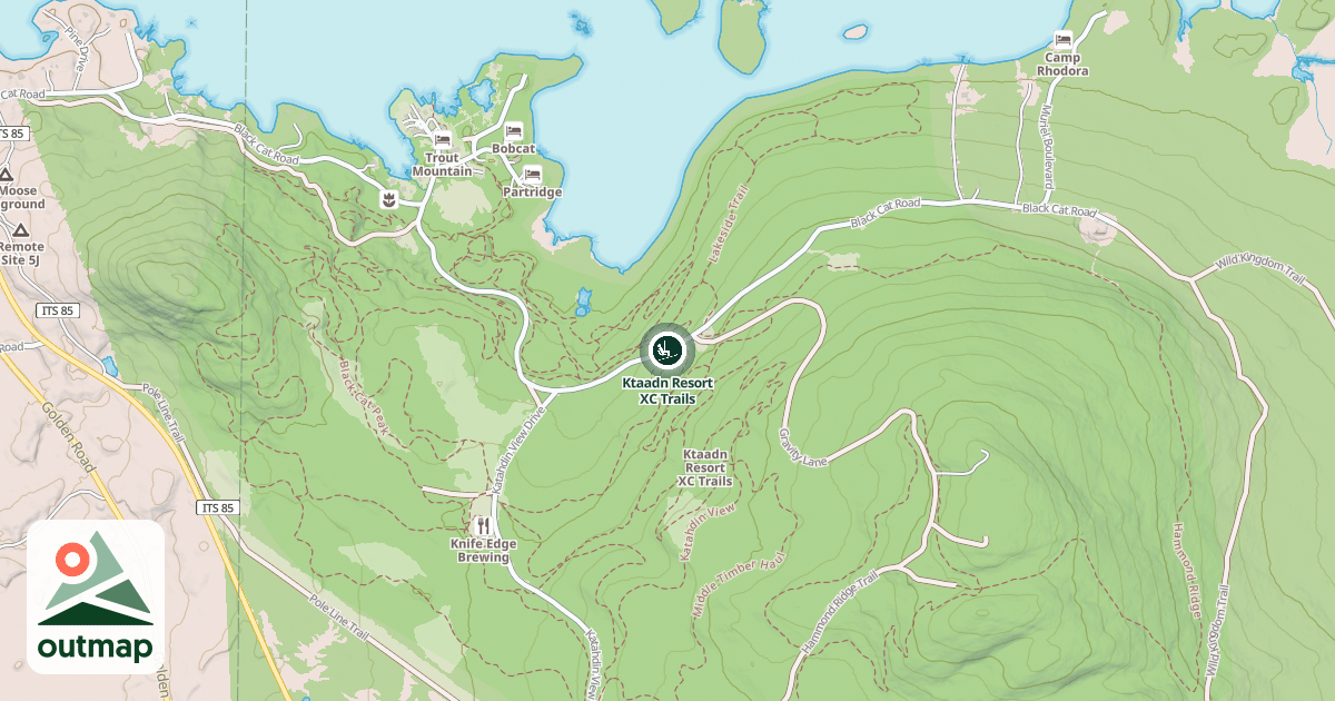 Map of Ktaadn Resort XC Trails