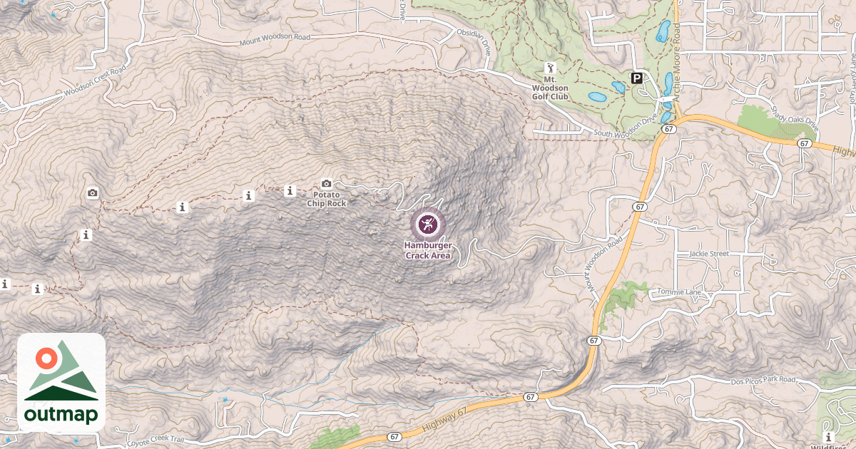 Map of Hamburger Crack Area