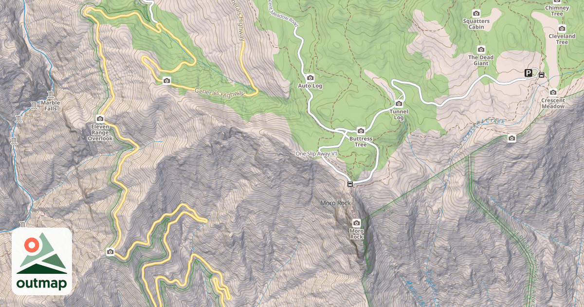 Map of One Slip Away
