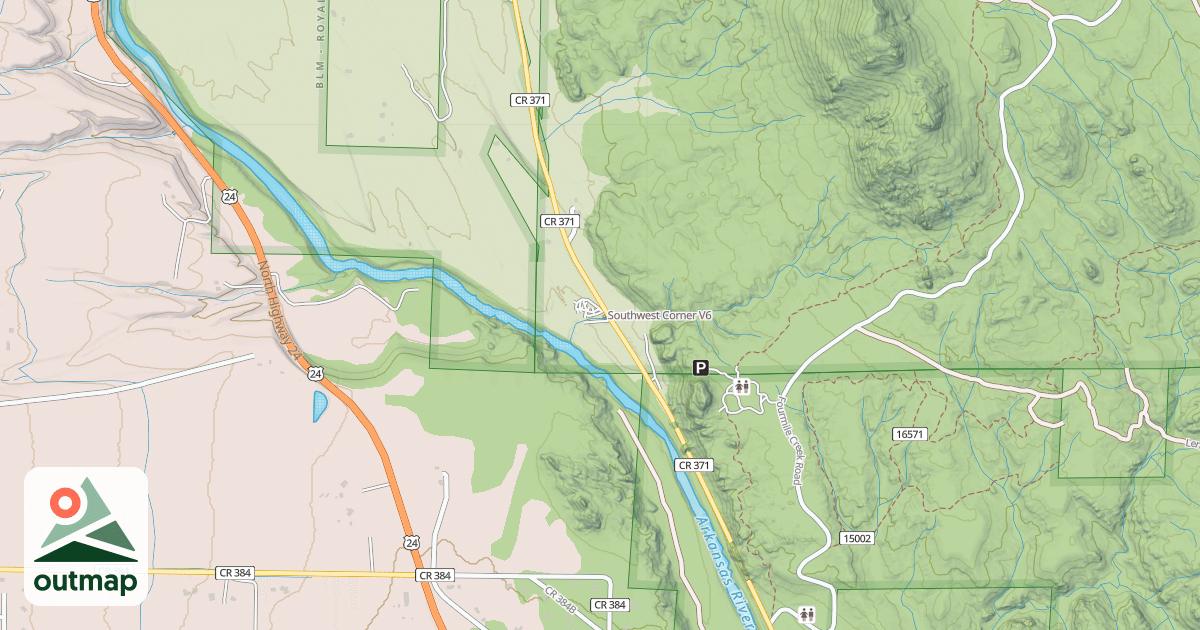 Map of Southwest Corner