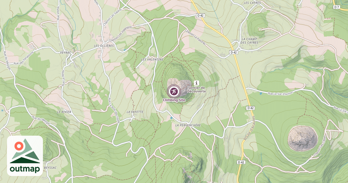 Map of Climbing Site