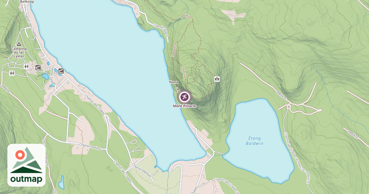 Map of Mont Pinacle