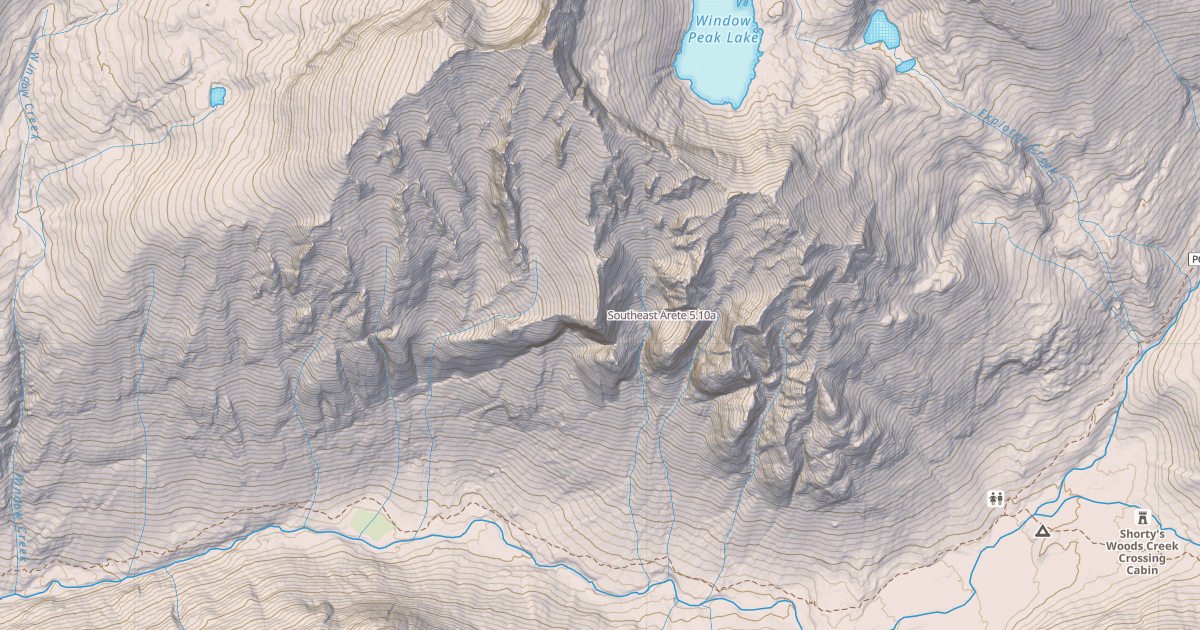 Map preview of Southeast Arete