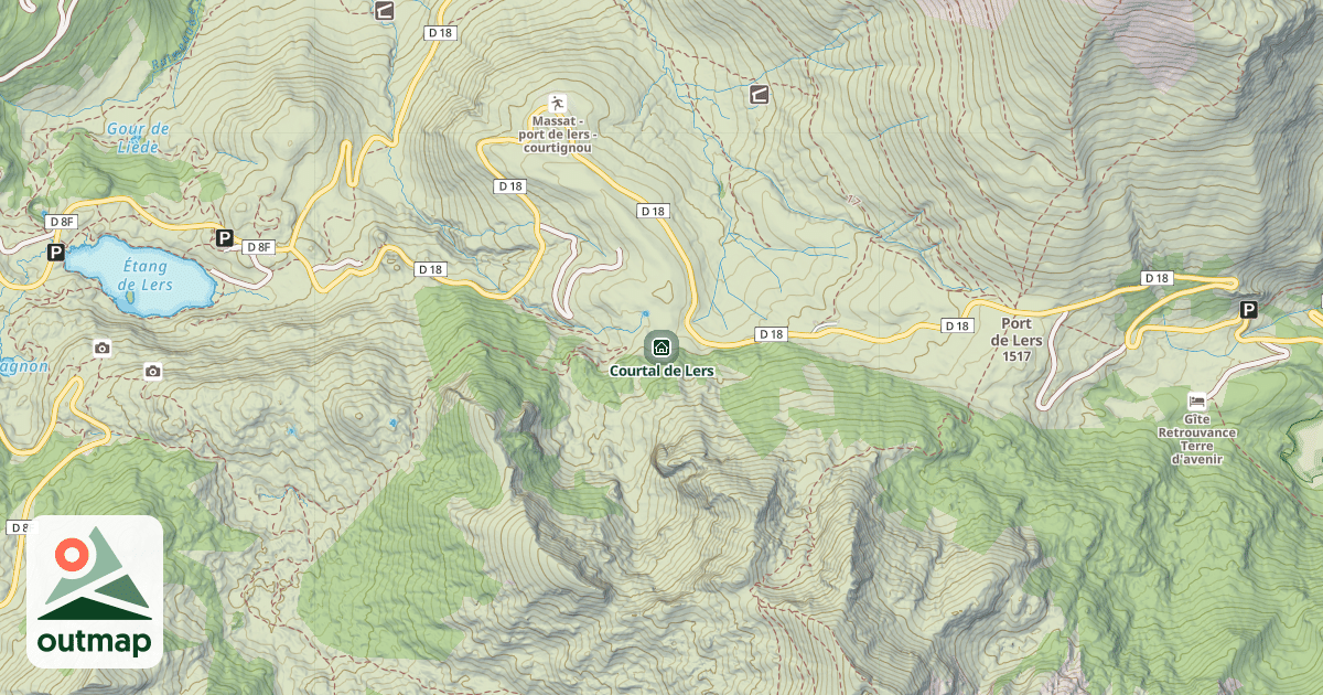 Map of Courtal de Lers