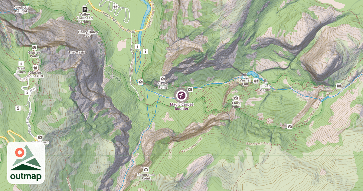 Map of Magic Carpet Boulder