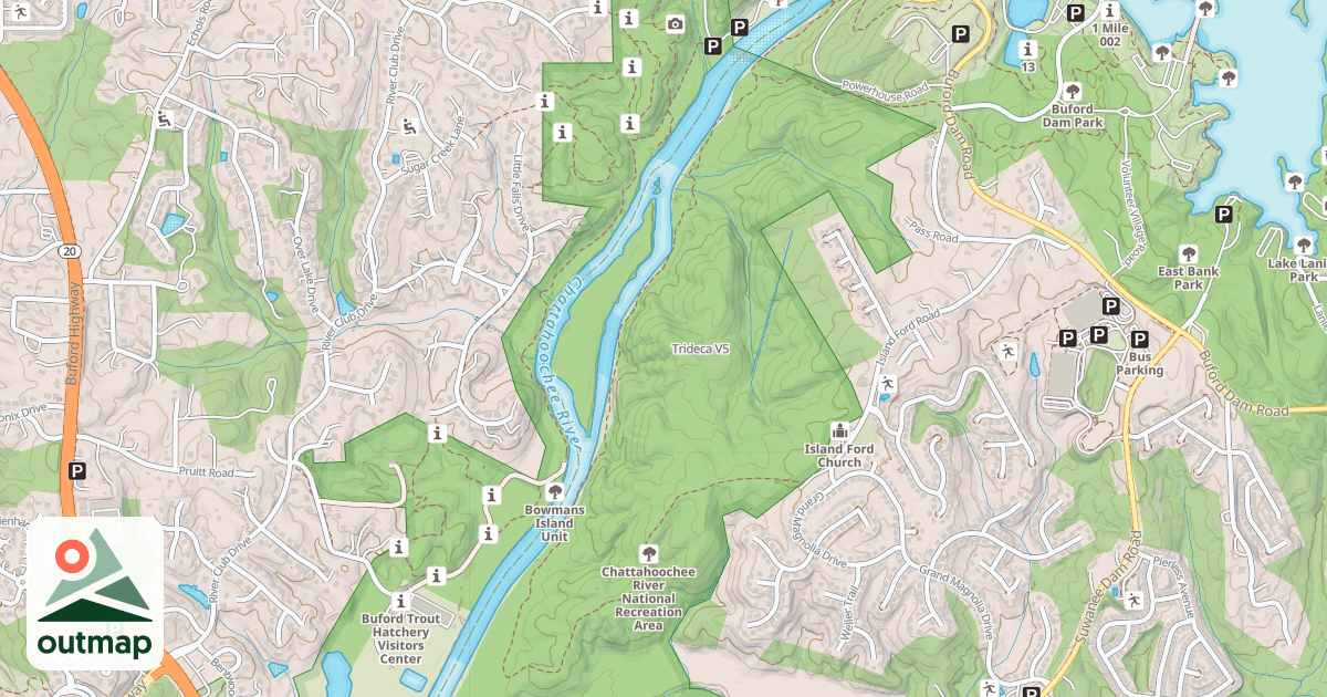 Map of Trideca in Gwinnett