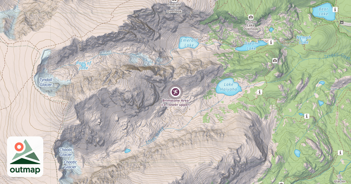 Map of Brimstone Area (i.e., lower upper)