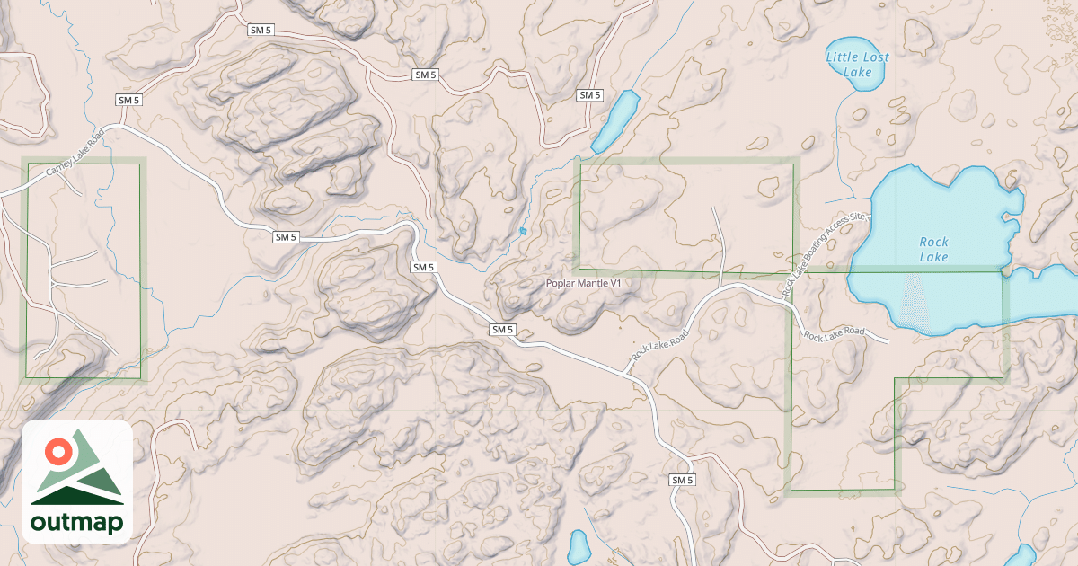Map of Poplar Mantle