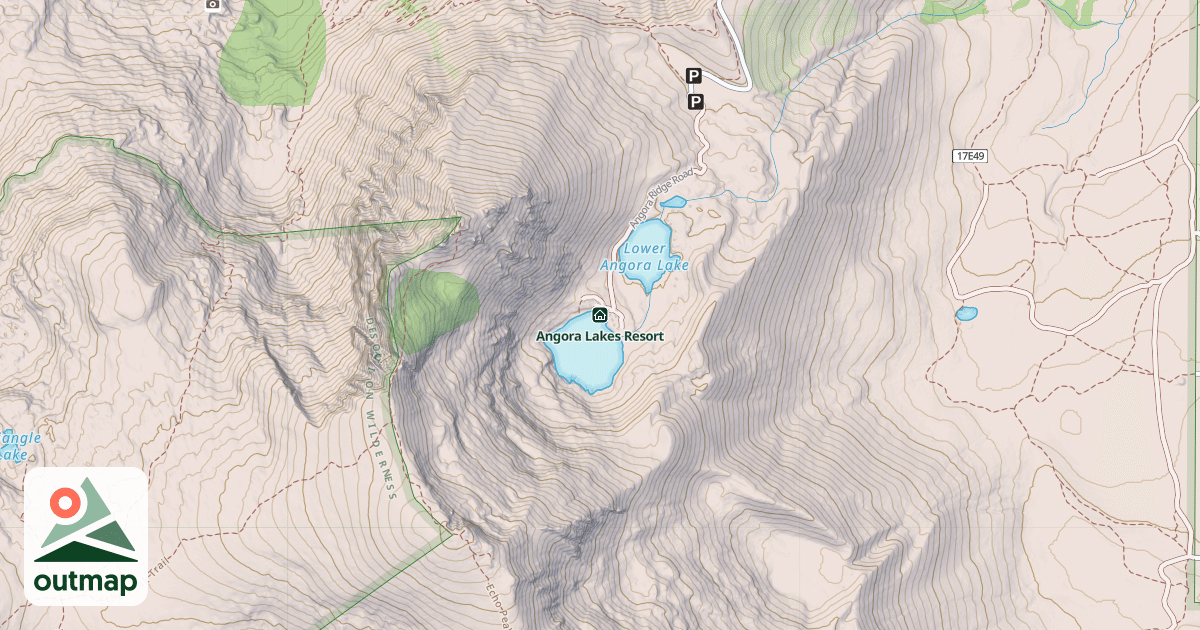 Map of Angora Lakes Resort