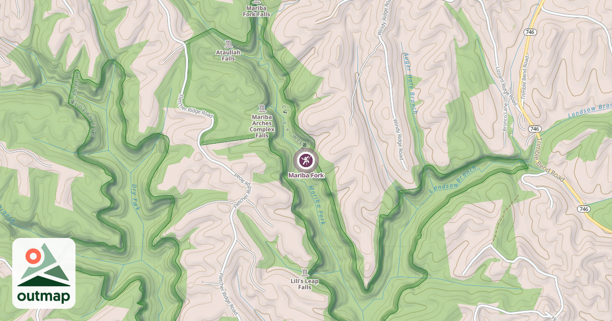 Map of Mariba Fork