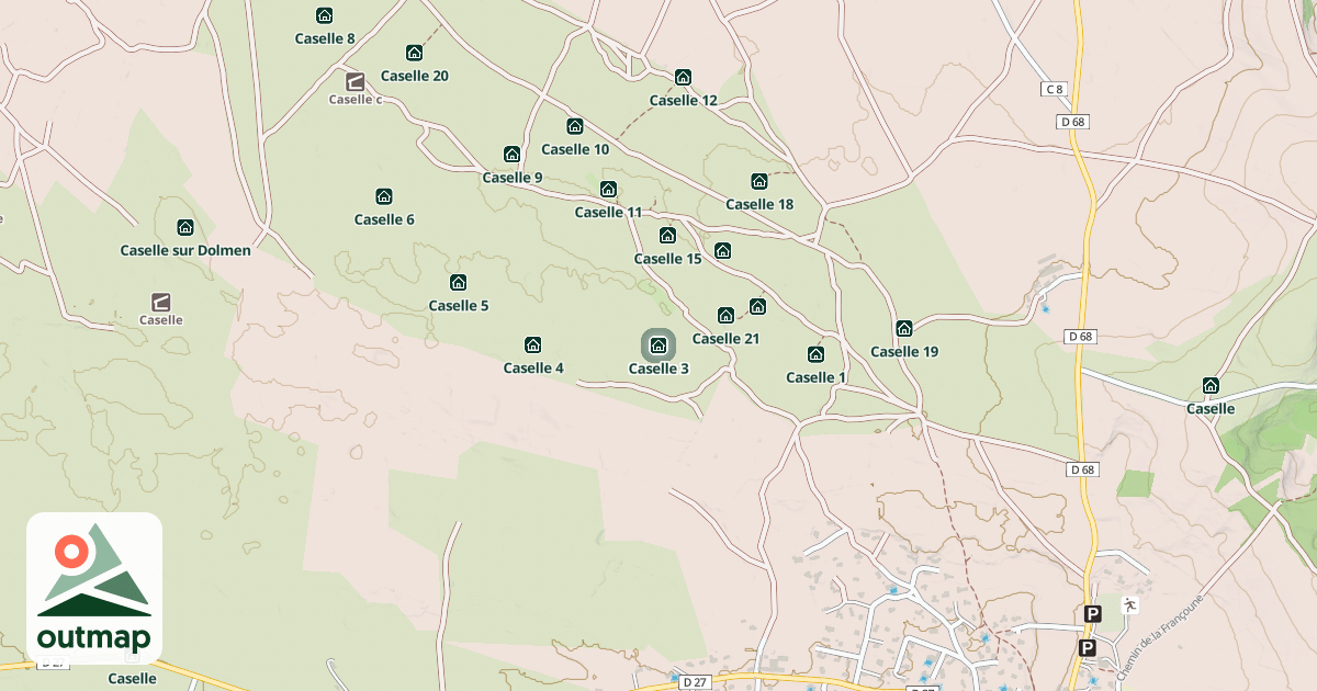 Map of Caselle 3