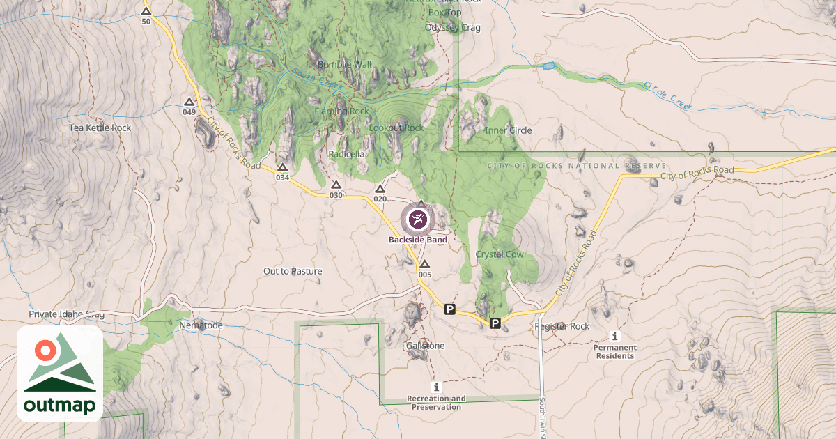 Map of Backside Band