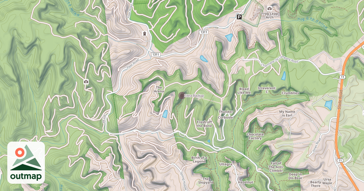 Map of Extra Backup