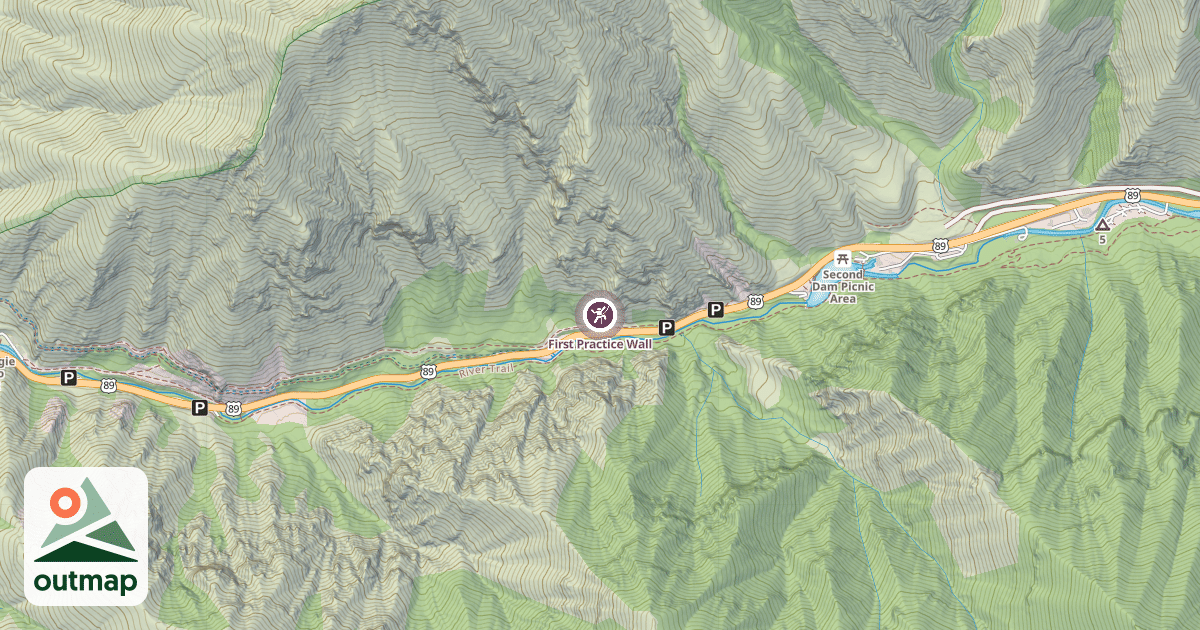 Map of First Practice Wall