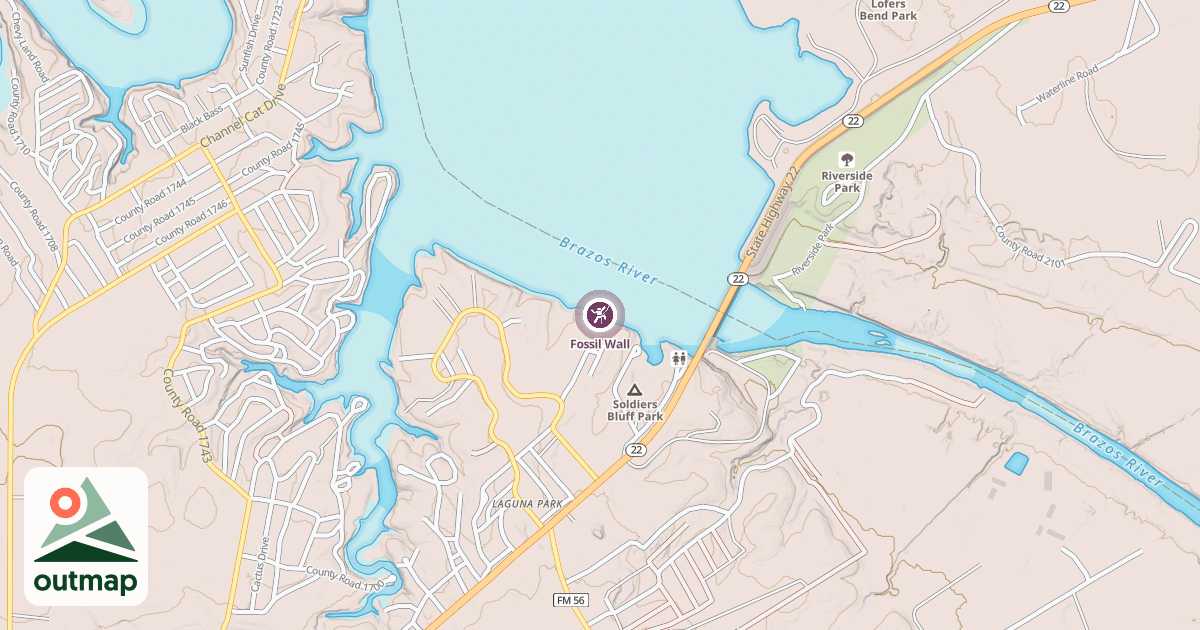 Map of Fossil Wall