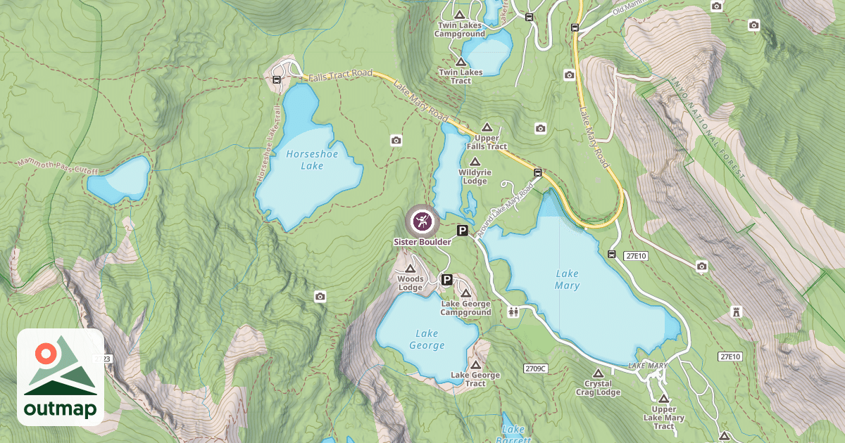 Map of Sister Boulder