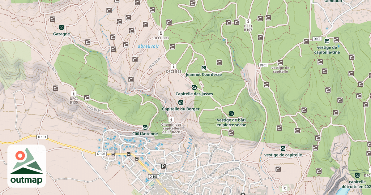Map of Capitelle des Oliviers