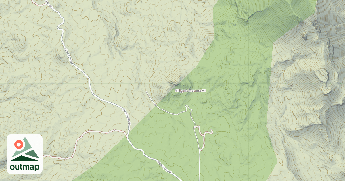 Map of Milligan's Traverse