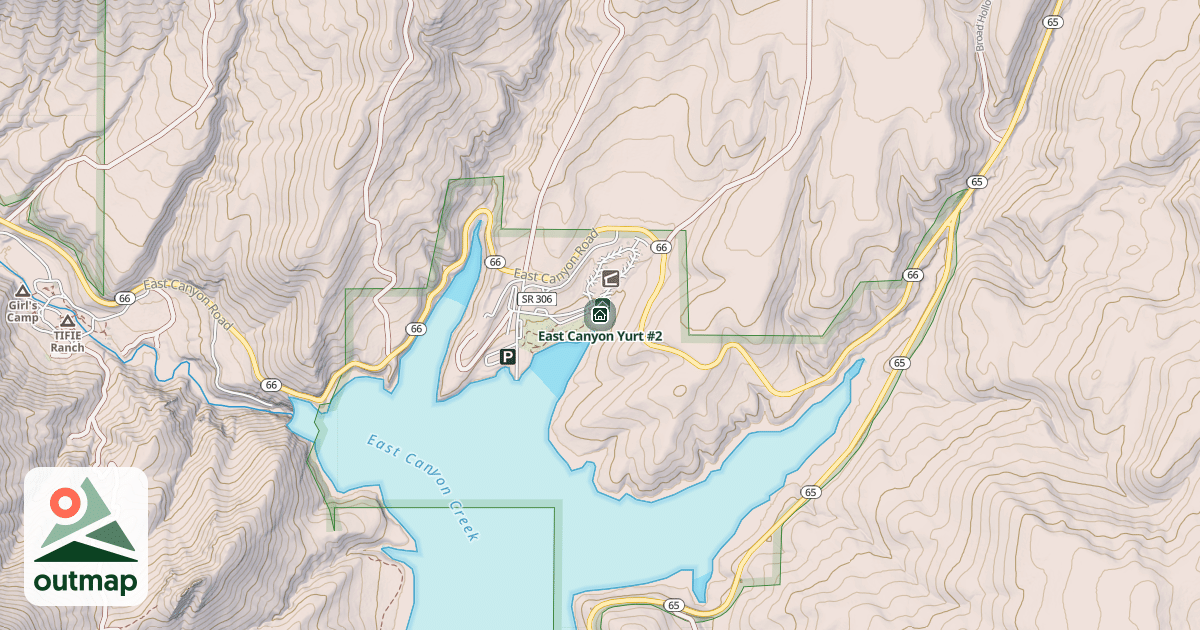 Map of East Canyon Yurt #2