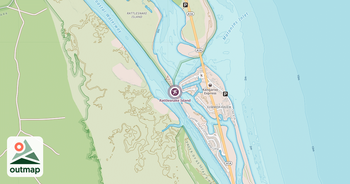 Map of Rattlesnake Island