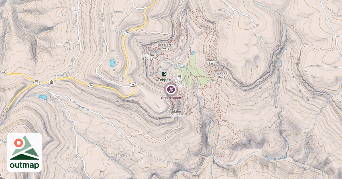 Map of Green Room