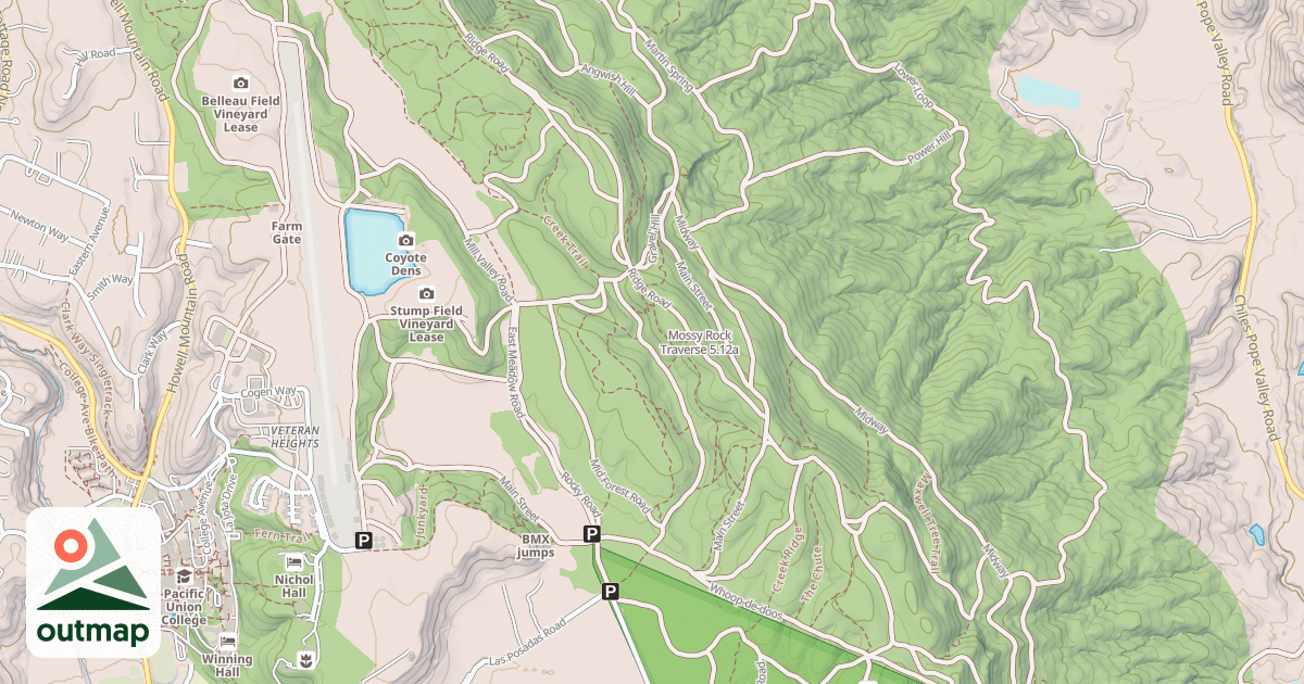 Map of Mossy Rock Traverse