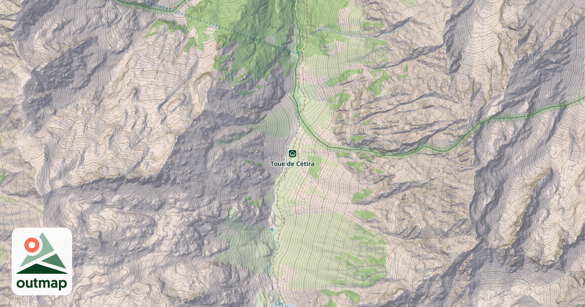 Map of Toue de Cétira