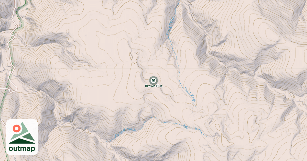Map of Brown Hut