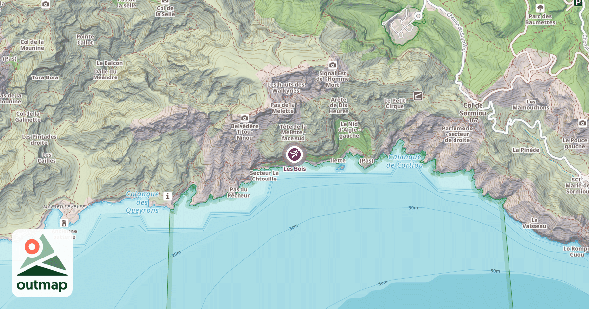 Map of Les Bois