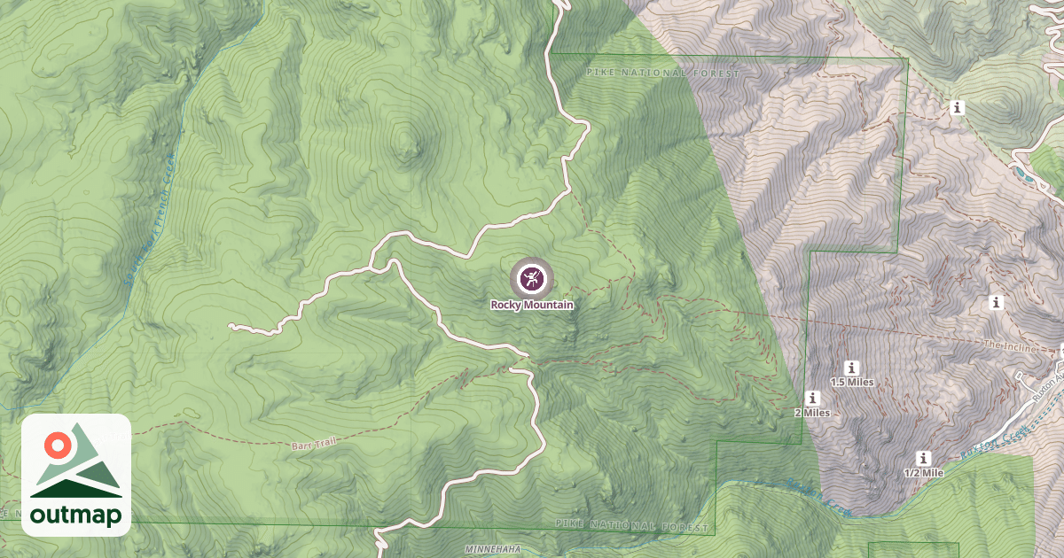 Map of Rocky Mountain