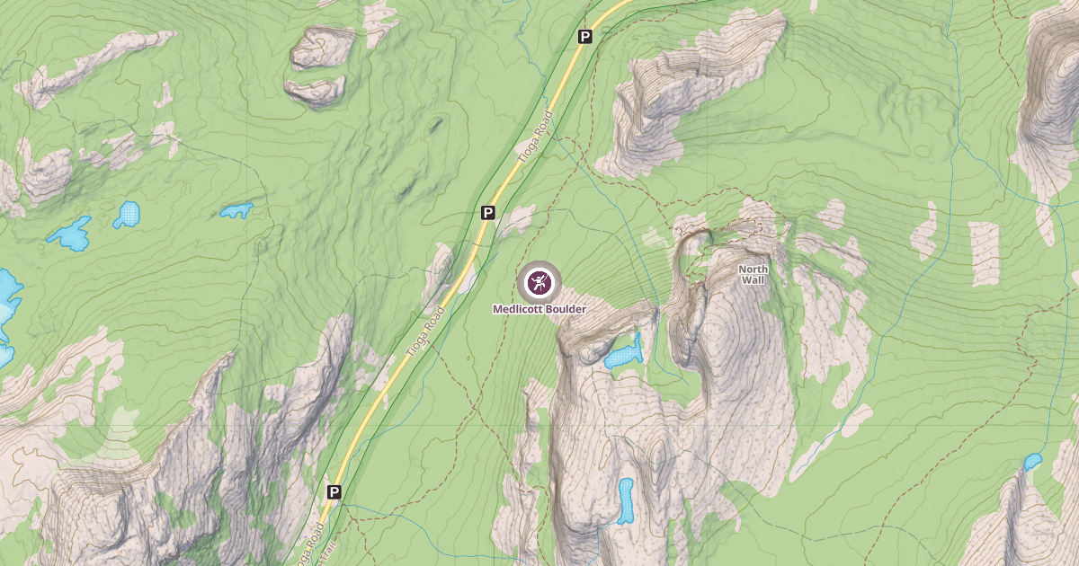Map preview of Medlicott Boulder