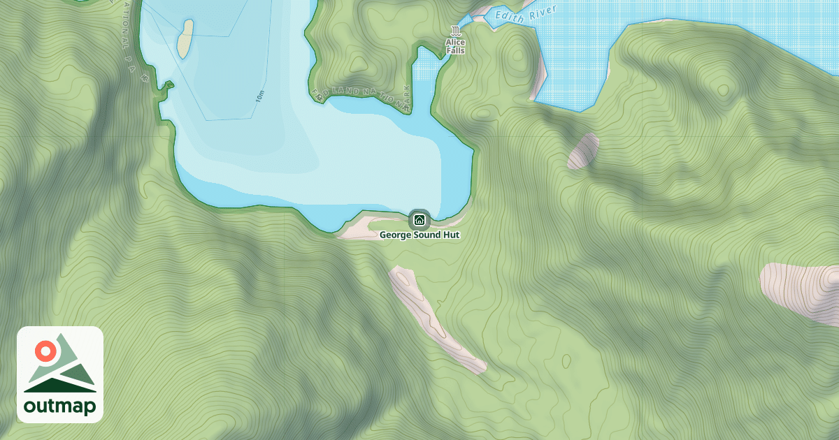 Map of George Sound Hut