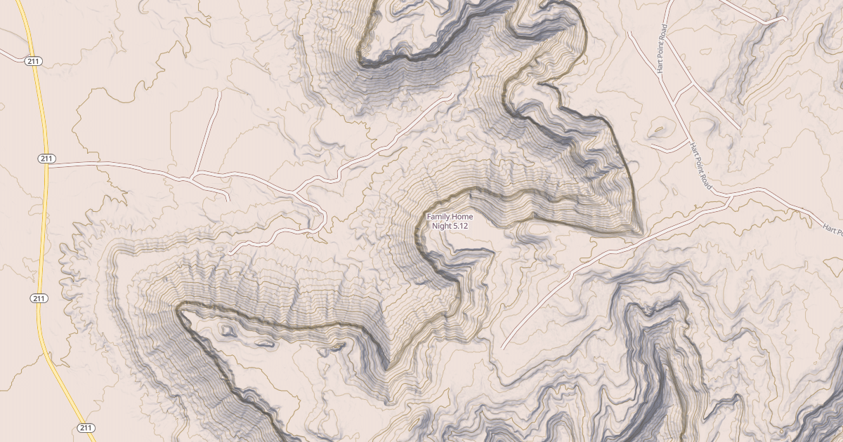 Map preview of Family Home Night