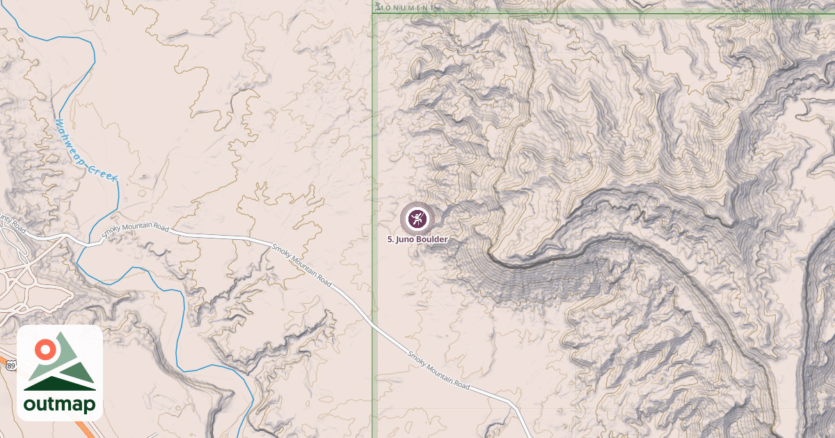 Map of 5. Juno Boulder