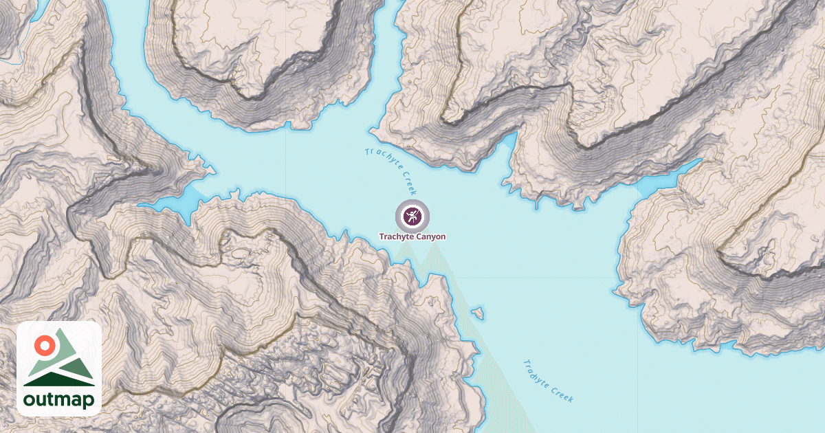 Map of Trachyte Canyon