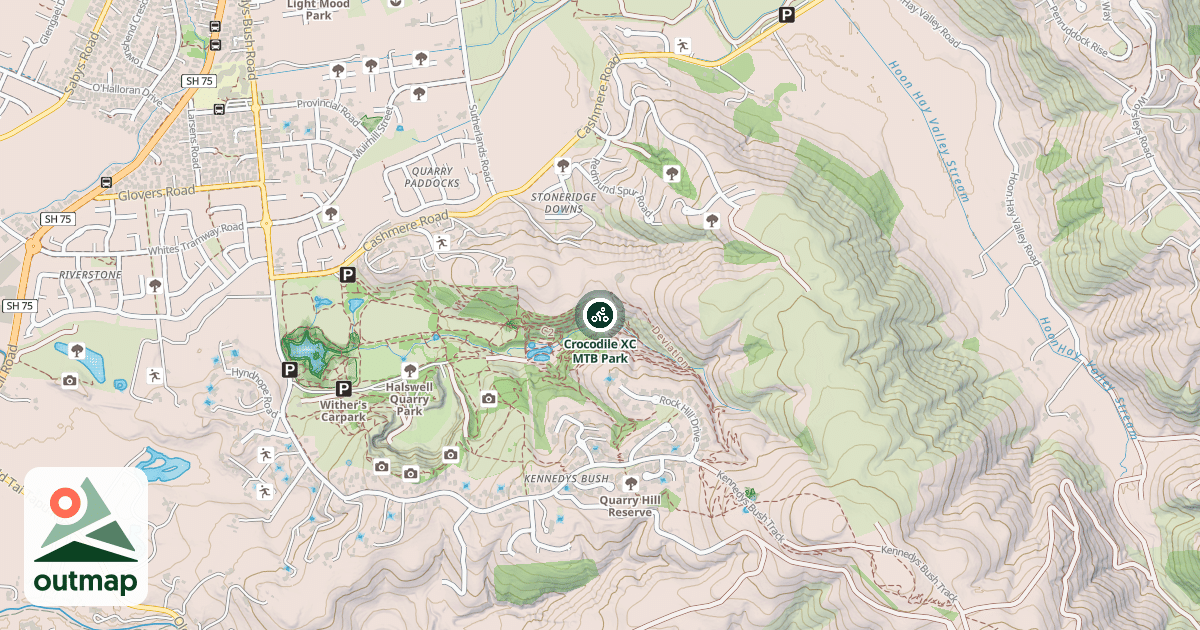 Map of Crocodile XC MTB Park