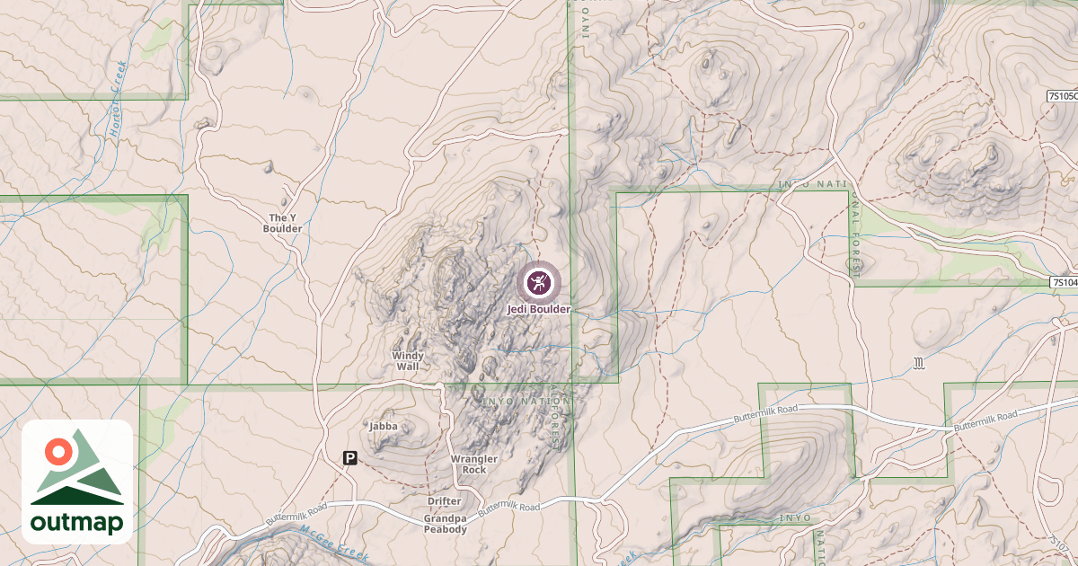 Map of Jedi Boulder
