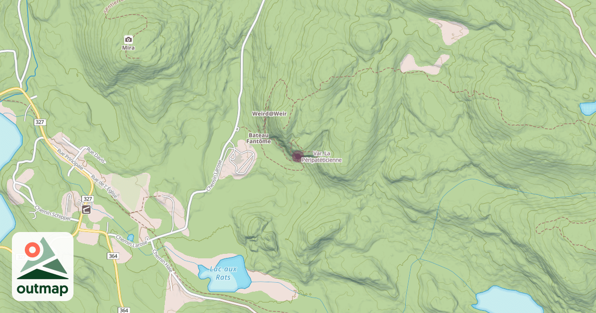 Map of Var. La Péripatéticienne