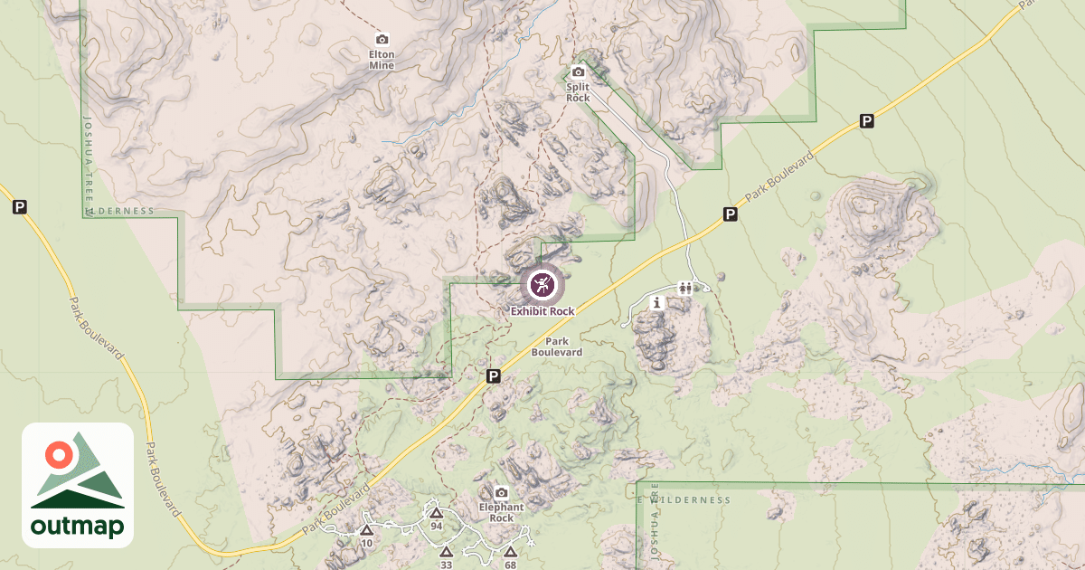 Map of Exhibit Rock