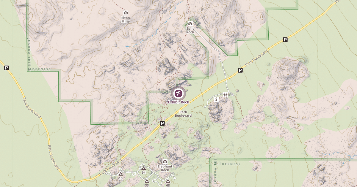 Map preview of Exhibit Rock