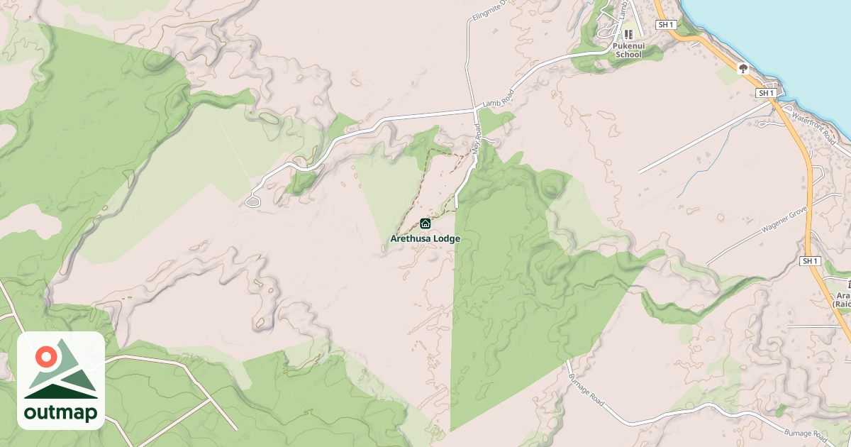 Map of Arethusa Lodge
