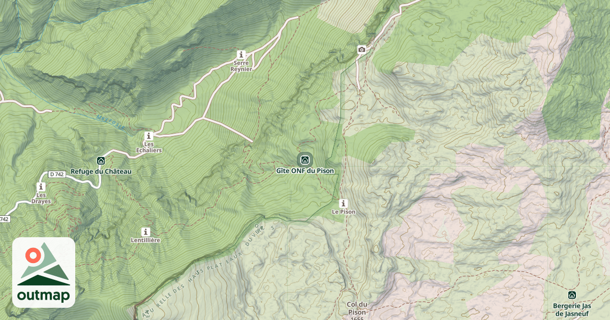 Map of Gîte ONF du Pison