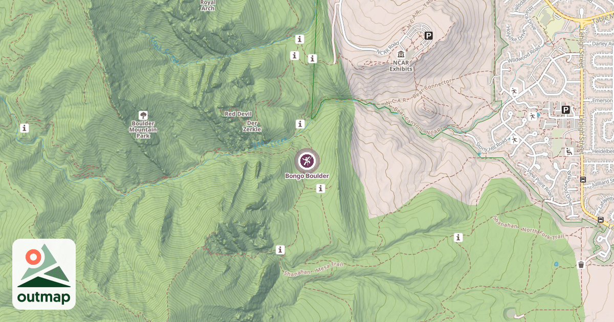 Map of Bongo Boulder