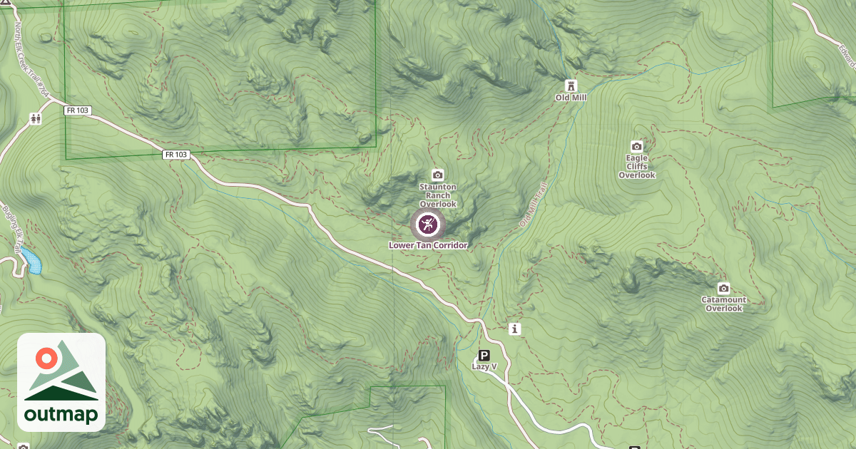 Map of Lower Tan Corridor