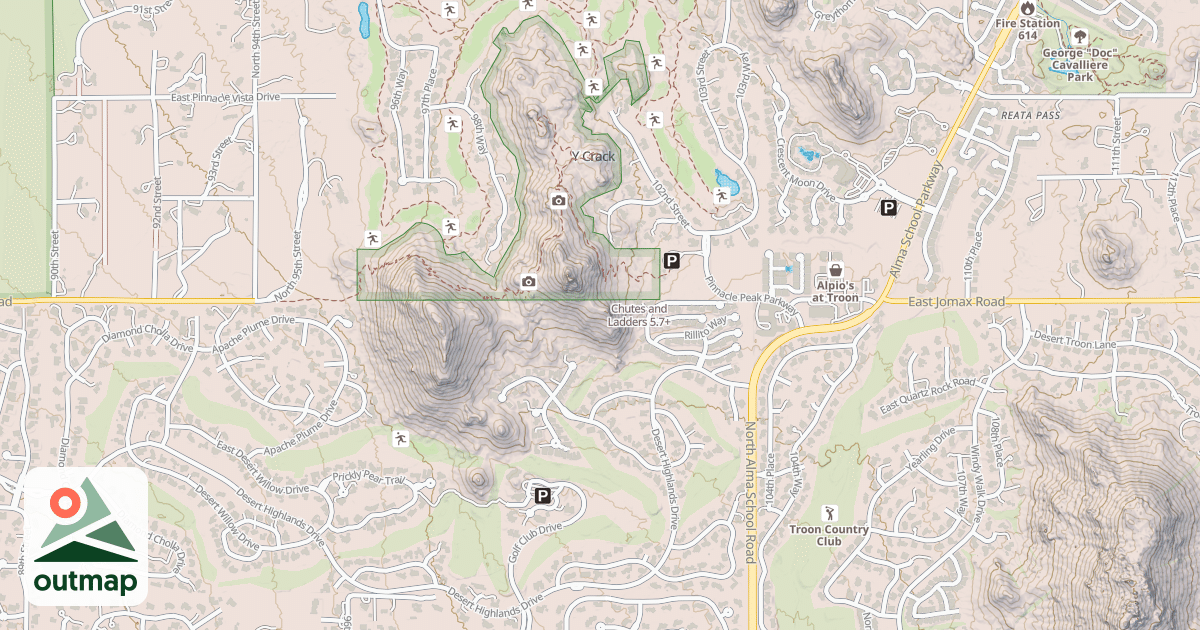 Map of Chutes and Ladders