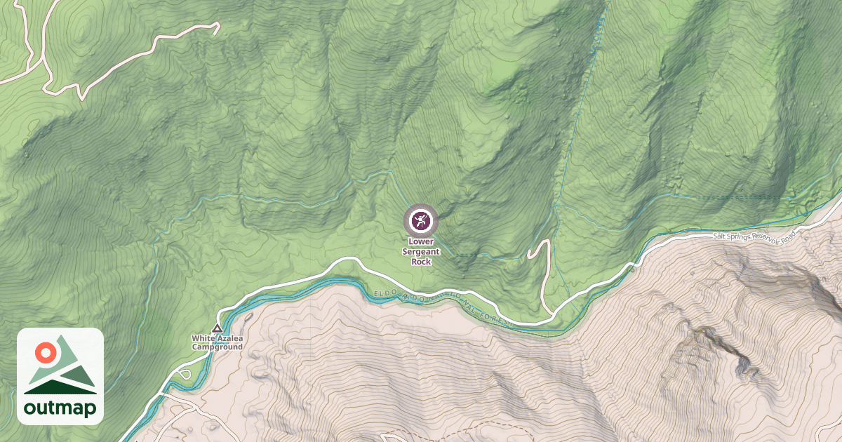 Map of Lower Sergeant Rock